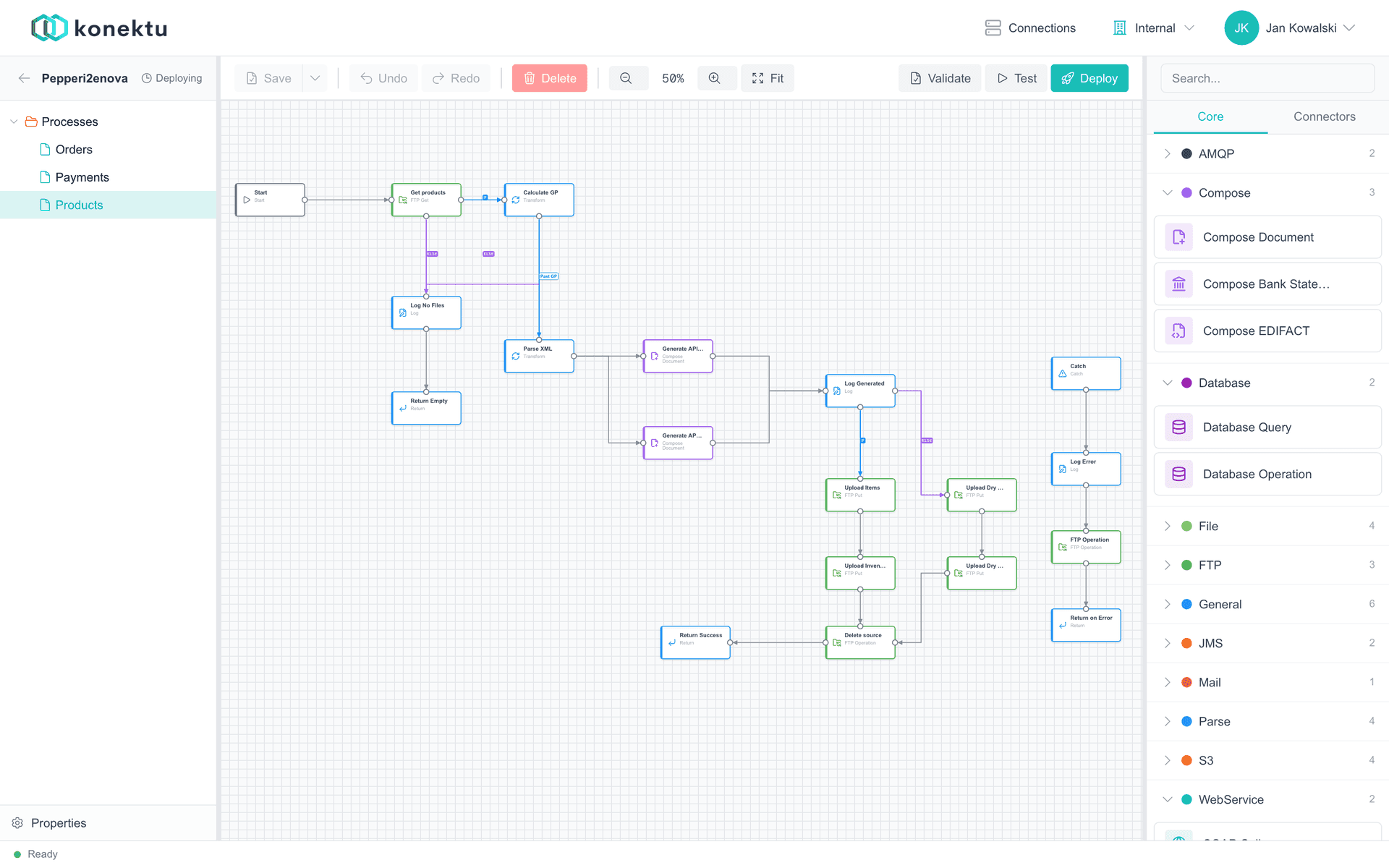 konektu process-flow designer